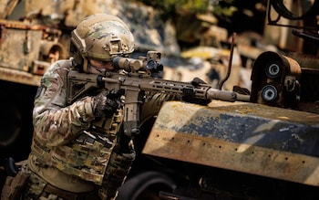  A soldier from the Ranger Regiment 