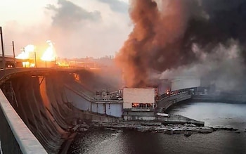Russia hit a hydroelectric power plant in Dnipro