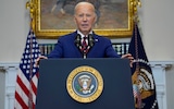 President Joe Biden addresses the nation after the collapse of the Francis Scott Key bridge 